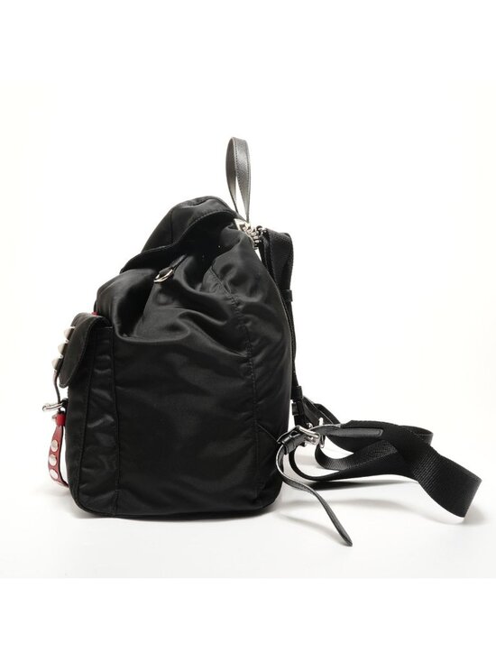 Prada Backpack Nylon Studs Leather